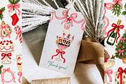 Christmas Party Clipart, a Decorative Illustration by BigCakeBee (Thumbnail 3 of 3)