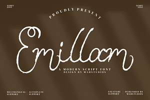 Emillam Script Fonts