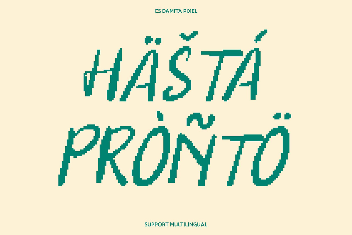CS Damita Pixel, a Handwritten Font by Craft Supply Co. (Photo 7 of 8)