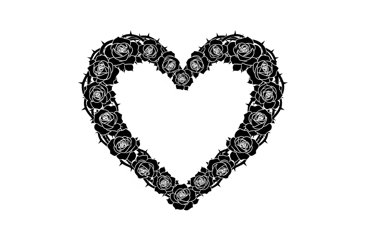 Floral Heart Wreath SVG Bundle, an Illustration by Gaye Art (Photo 30 of 31)