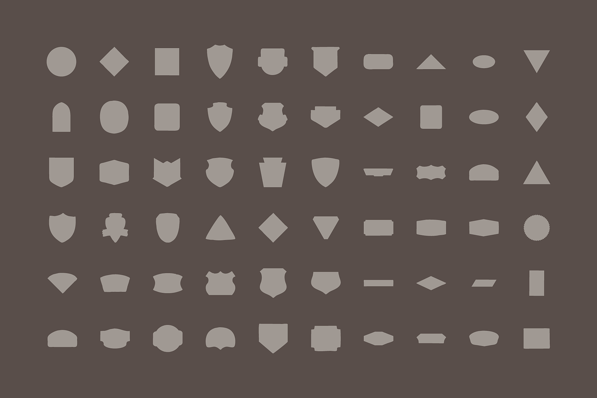 Vintage Badges Vector Shapes, an Object Graphic by pawellpi (Photo 6 of 6)