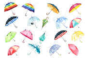 Watercolor Umbrellas illustration, an Illustration by Kamenuka (Thumbnail 6 of 6)