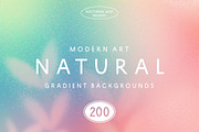 Natural Floral Gradient Backgrounds, a Background Graphic by Nocturnal Wolf (Thumbnail 1 of 14)