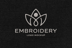 Fabric Embroidery Logo Mockup, a Mockup by Design Squad