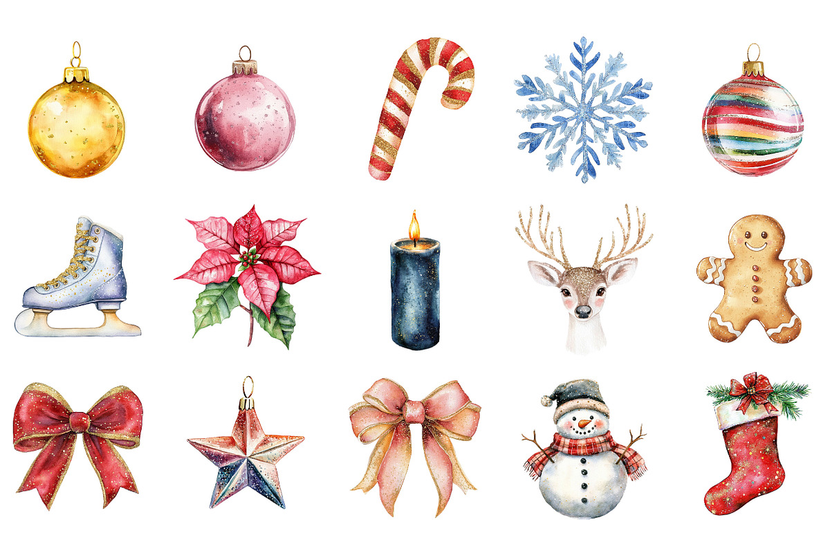 Glitter Cute Christmas Sublimation, an Illustration by Designking (Photo 2 of 5)