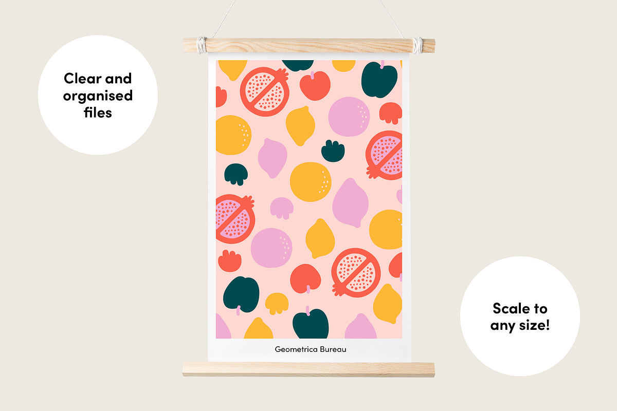 Contemporary Fruit, a Pattern Graphic by Geometrica Bureau (Photo 9 of 13)