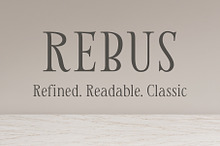 Rebus — Modern Classic Serif