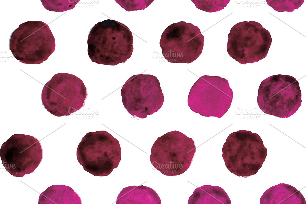 Vector watercolor dots preview 3