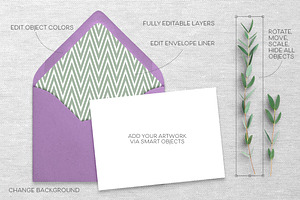 Wedding Invite Mockup Bundle Scene