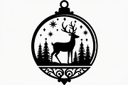 Christmas Ornament Laser Cut Bundle, a Graphic by Creativeshirt (Thumbnail 11 of 16)