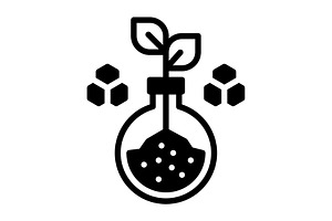 Biotechnology bioscience solid icon, a Solid Icon by Creative priyanka