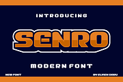 Senro - Bold Display Font, a Sans Serif Font by lelevien (Thumbnail 1 of 4)
