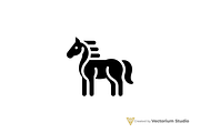 Modern Geometric Horse Logo, a Branding & Logo Template by Vectorium Studio (Thumbnail 1 of 3)