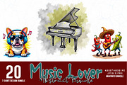 20 Music Lover T-shirt Design Bundle, a Graphic by Sofia's Fashion (Thumbnail 1 of 3)