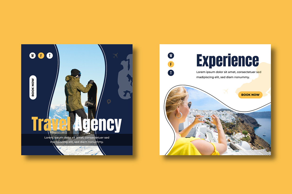 Travel Social Media Post Template, a Social Media Template by MightyDesign (Photo 5 of 8)