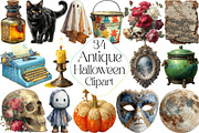 Antique Halloween Clipart, an Illustration by DreamPrint404 (Thumbnail 1 of 5)