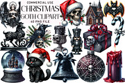 Goth Christmas Clipart, an Illustration by Daily.Designs (Thumbnail 1 of 5)