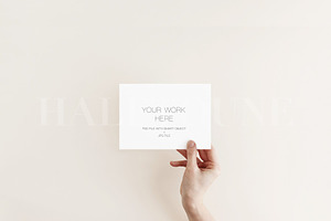 5x7 Card Mockup Kit, Beige Neutral