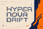 Vexora - Cyberpunk Display Font, a Sans Serif Font by PaperMoon (Thumbnail 11 of 13)