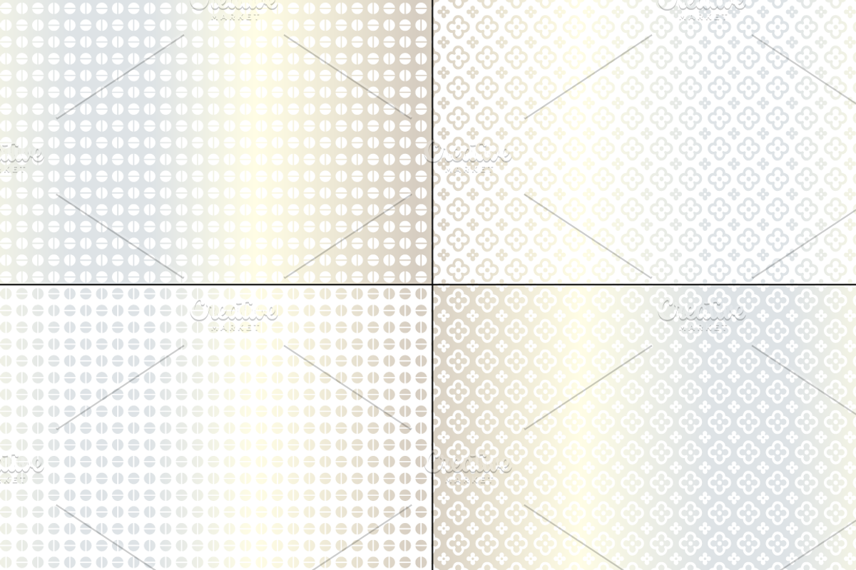 Small Silver Seamless Geometrics preview 3