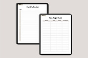 2025 That Girl Digital Planner Canva, a Stationery Template by Designmela01 (Thumbnail 4 of 10)