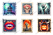 Halloween Postage Stamp Clipart, an Illustration by designcity5 (Thumbnail 3 of 5)