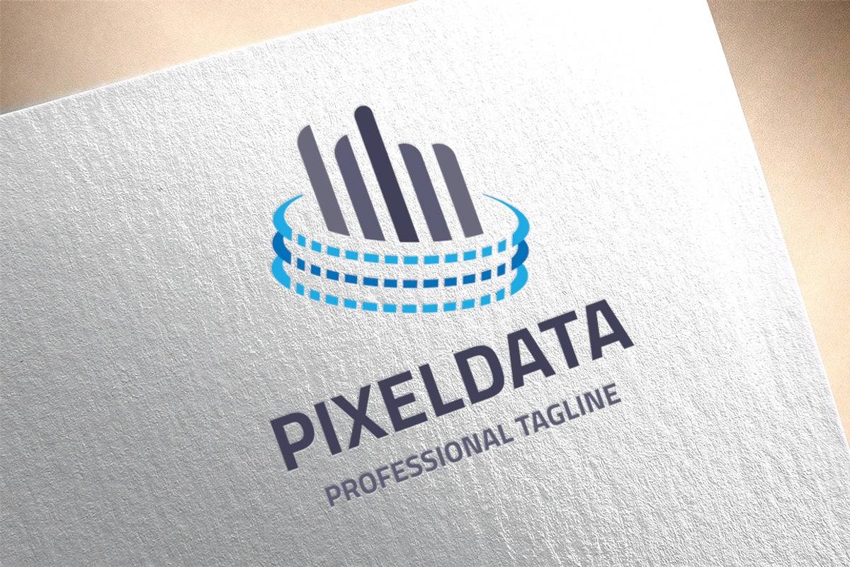 Pixel Data Logo, a Branding & Logo Template by Design_Planet