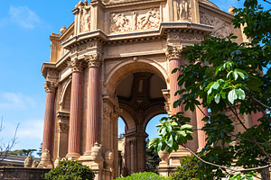 Palace of Fine Arts surrounded by greenery in San Francisco, USA, an Architecture Photo by GoodGoods