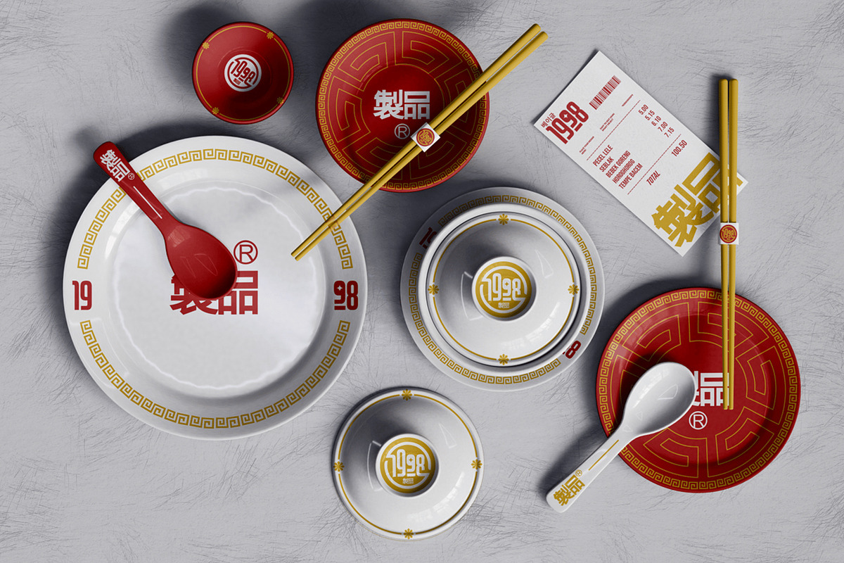 Tableware Mockup, an Advertising Mockup by megostudi0 (Photo 2 of 3)