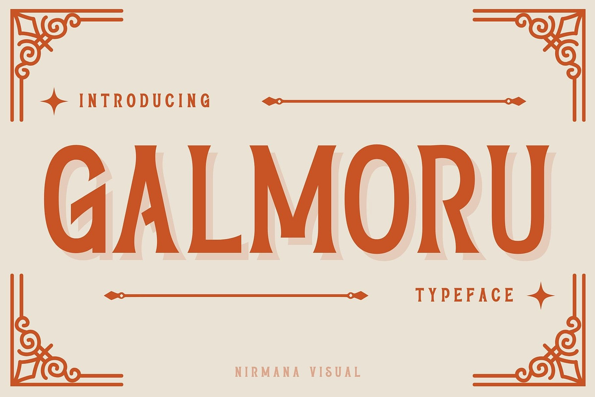 Galmoru - Vintage Font, a Font by Nirmana Visual (Photo 1 of 7)