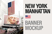 Banner Mockup in New York City, an Advertising Mockup by Brandacle Mockups (Thumbnail 1 of 8)