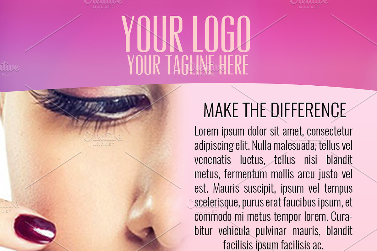 Beauty Nails, a Flyer Template by Studio 19 (Photo 2 of 3)