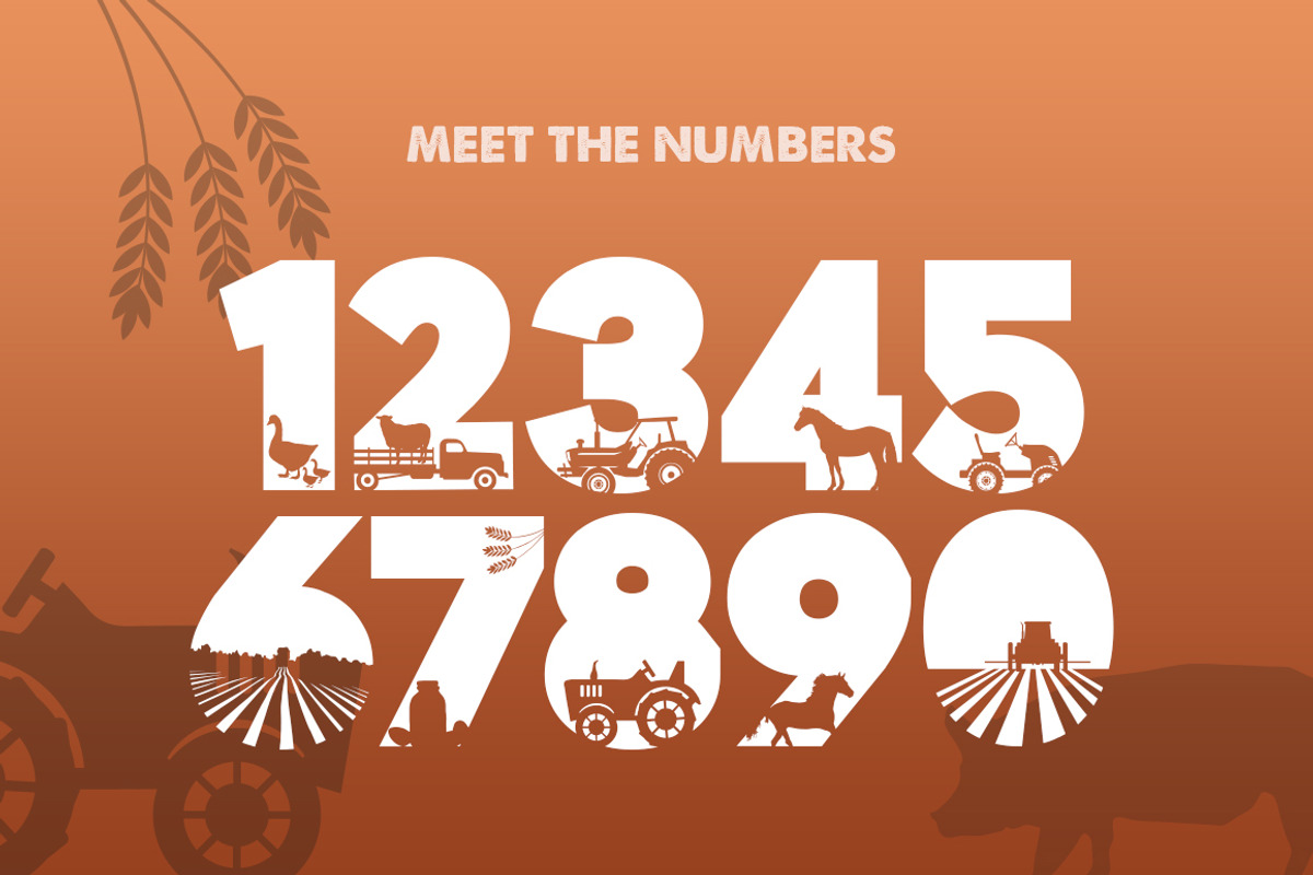 On the Farm Silhouette Font preview 3