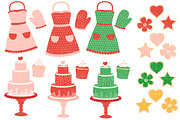 Cherry Bomb Baking Clipart & Vectors, an Illustration by Amanda Ilkov (Thumbnail 2 of 4)