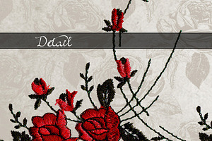 Skull Rose Lace Digital Paper