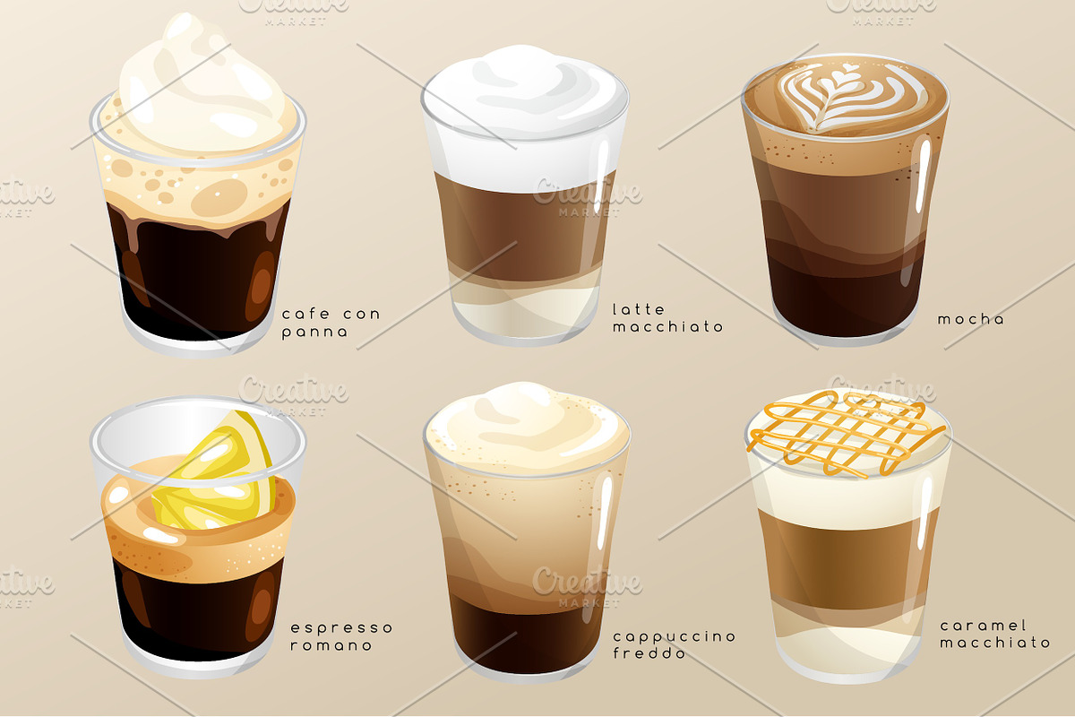 Big Set of Espresso Menu, an Object Graphic by Daraon (Photo 3 of 4)