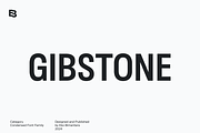 Gibstone; Condensed Font Family, a Sans Serif Font by Eko Bimantara (Thumbnail 1 of 14)