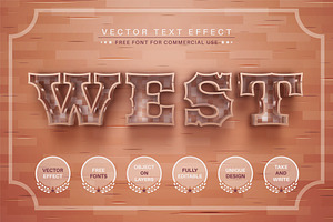 Western - Editable Text Effect