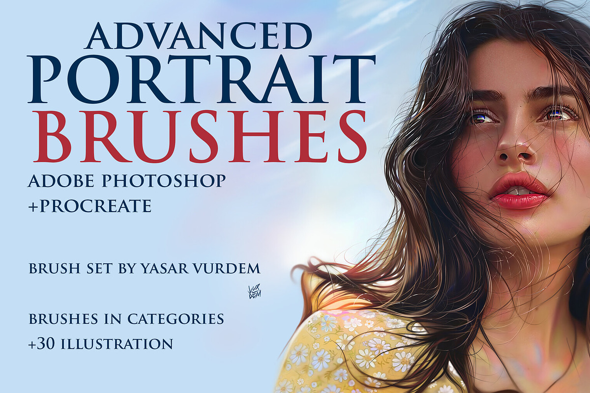 Portrait Brushes, a Brush Add-On by vurdembrushes (Photo 1 of 3)