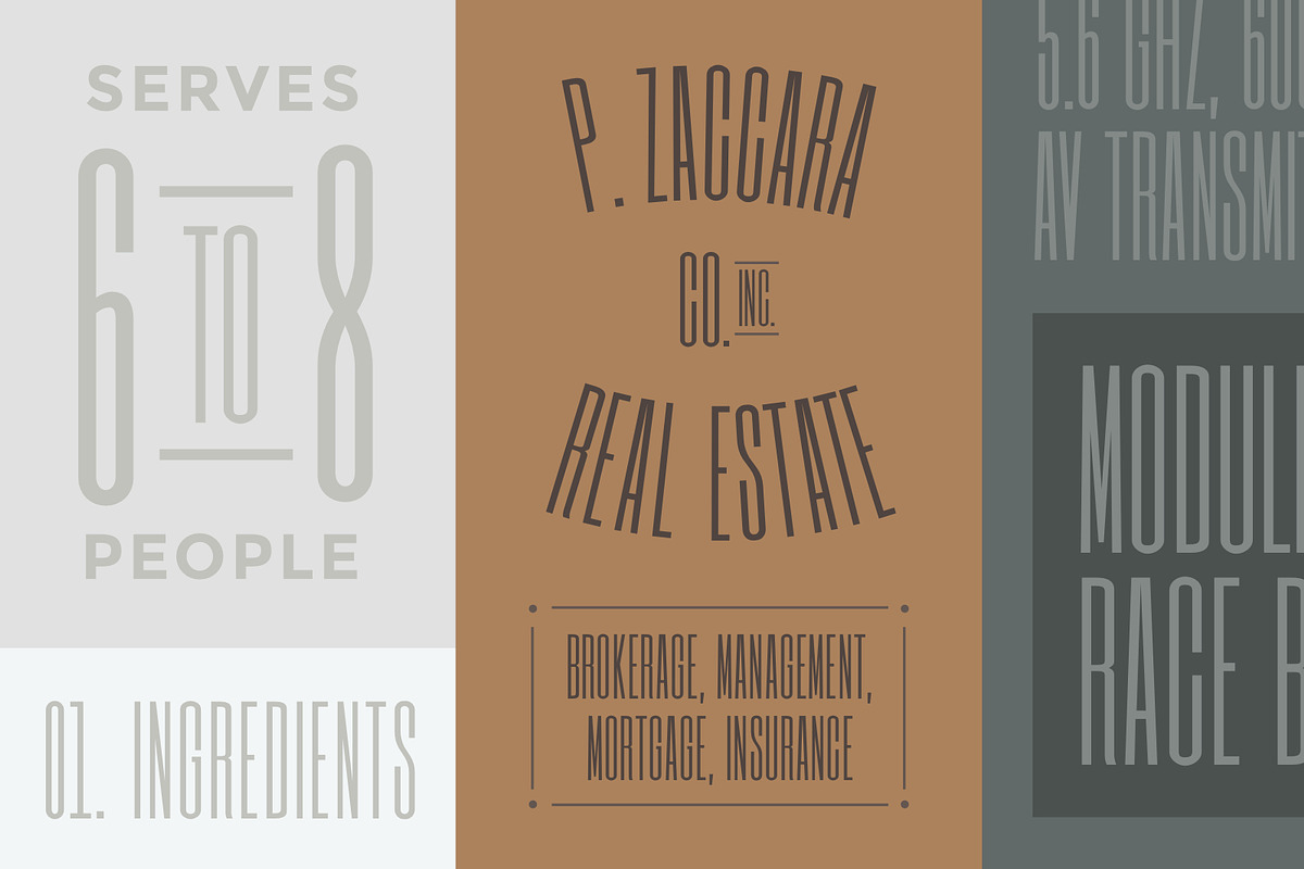 Raceband Ultra Condensed Typeface
