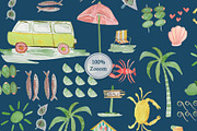 Summer Escape Prints & Patterns, a Pattern Graphic by GND ART STUDIO (Thumbnail 8 of 8)