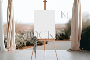 Wedding Welcome Sign Mockup