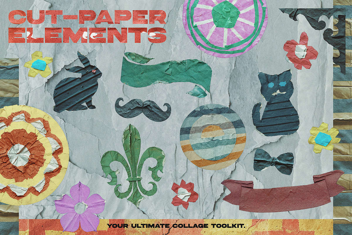 Cut‑Paper Elements: 700+ PNG Kit, an Object Graphic by Megan Aili Designs (Photo 10 of 15)