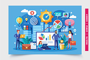Collaborating on Data Strategy, a Finance Illustration by Tanuart (Thumbnail 2 of 2)