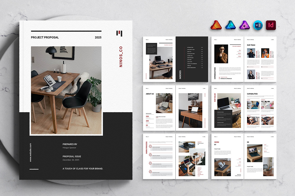 Project Proposal Template, a Brochure Template by DesignCrest (Photo 1 of 13)
