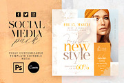 New Style Social Media Pack, a Social Media Template by Touringxx Creative Studio (Thumbnail 1 of 8)