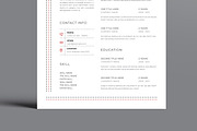 Clean Resume Template Layout, a Resume Template by MightyDesign (Thumbnail 3 of 8)