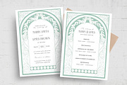 Art Nouveau Invitation Template, an Invitation Template by BrandPacks (Thumbnail 2 of 6)
