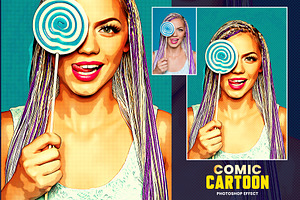 Comic Cartoon Effect Photoshop FX