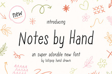 Notes by Hand Font
